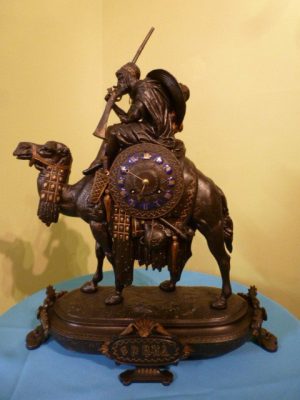 Rare French Camel Mantel clock