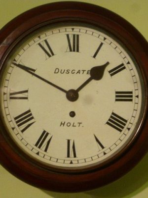Dusgate of Holt small dial clock