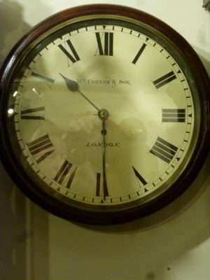 Kozens & Son of London Mahogany Wall Clock