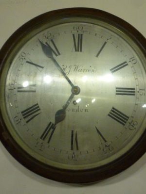 Warren of London, Mahogany wall clock