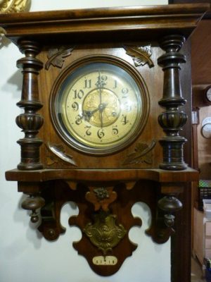 German Vienna Walnut Wall Clock