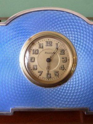 A fine Silver Hallmarked Strut Clock