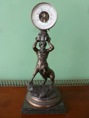 A Fine Skeletonised Barometer on a Centaur Greek Mythical Figure