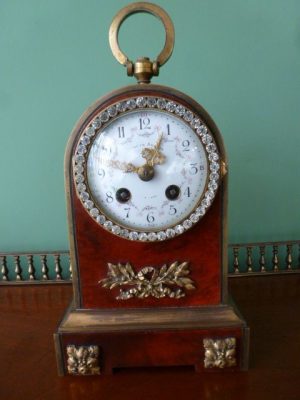 A Fine French Tortoiseshell Mantel Clock