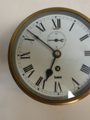 A Brass Cased Ships Clock